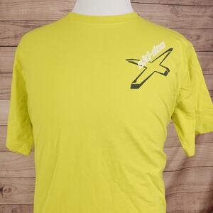Ski-Doo Shirt Mens Large Yellow High Altitude‎ Snowmobile Graphic Tee T-Shirt